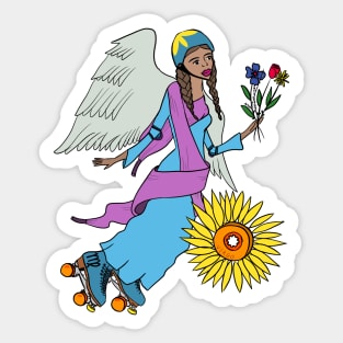 Virgo Rollergirl Sticker